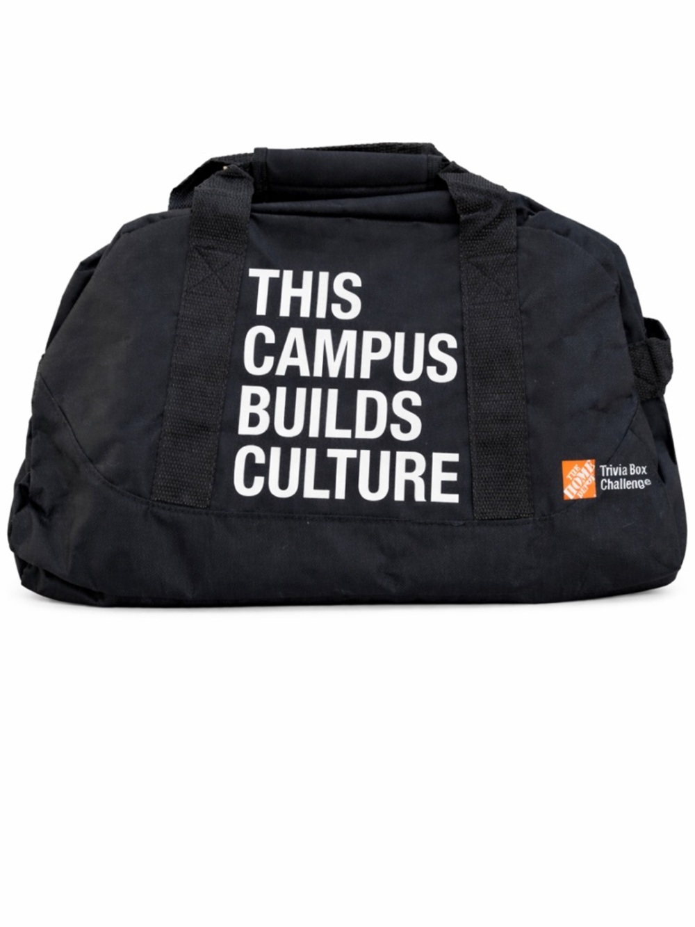 Home Depot Trivia Box Challenge Tote Duffel Bag This Campus Builds Culture Black